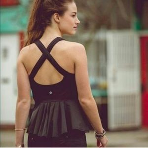 Lululemon cross back peplum tank